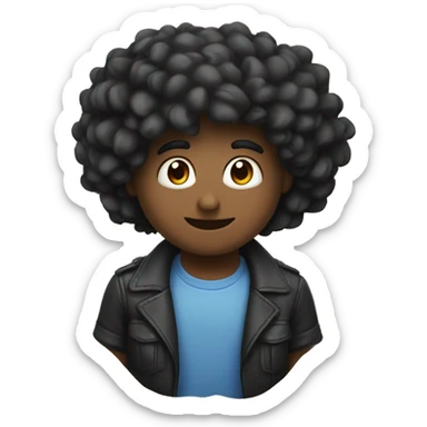 Corazón roto color negro  sticker