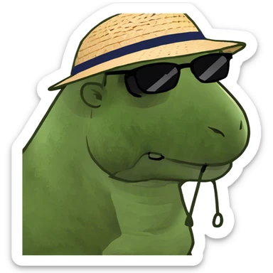 Camel with sunglasses sticker