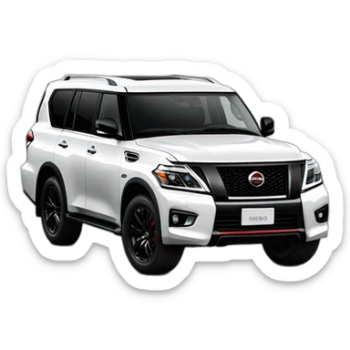 black nissan patrol nismo 2018 sticker