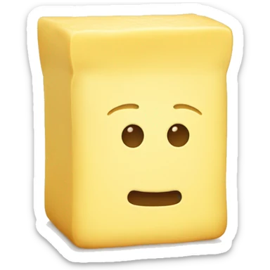 square butter sticker