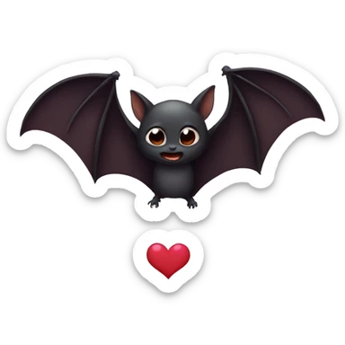 Bat love sticker