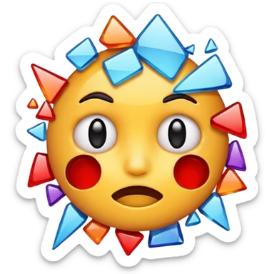 Broken emoji sticker