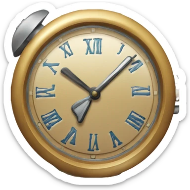 reloj en movimiento sticker