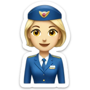 Air-hostess sticker