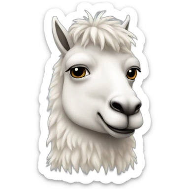 beethoven-llama sticker