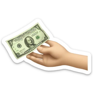 depositing money sticker