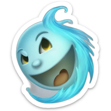 whimsical will-o'-wisp sticker