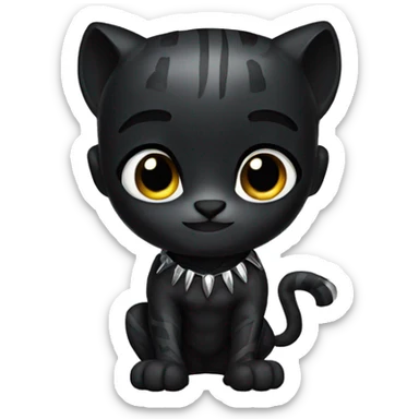 black panther sticker