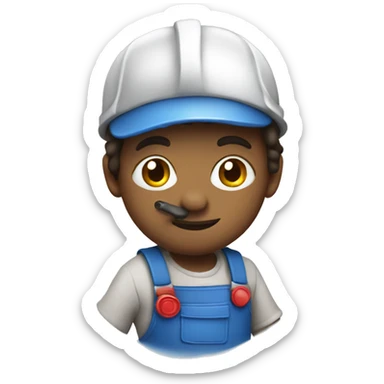 love plumber with blue sticker