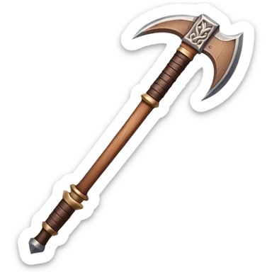 dnd item icon, wooden weapon sticker