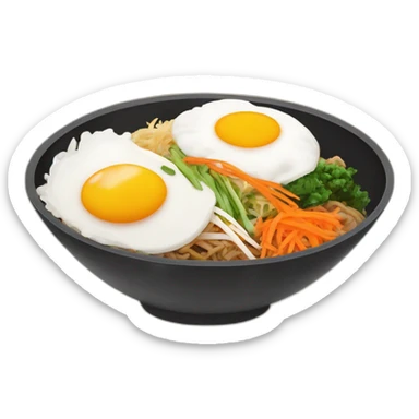 bowl of bibimbap no eggs sticker