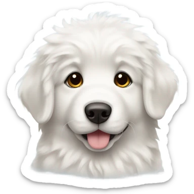 Great Pyrenees puppy sticker