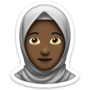 Gay man with a hijab sticker