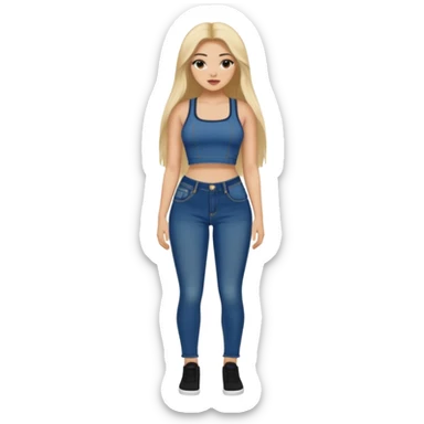 a slim thick baddie sticker