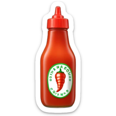 sriracha sauce sticker