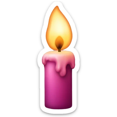 Flaccid candle sticker