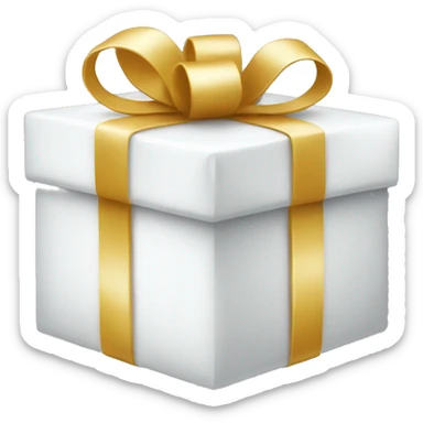 a white gift sticker