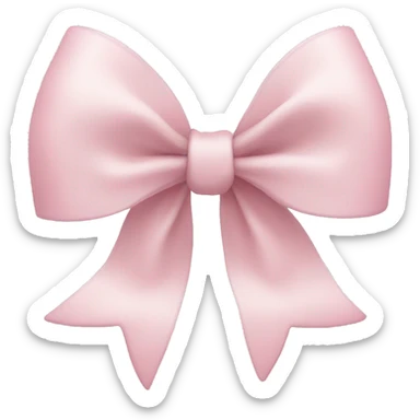 Little light pink bow sticker