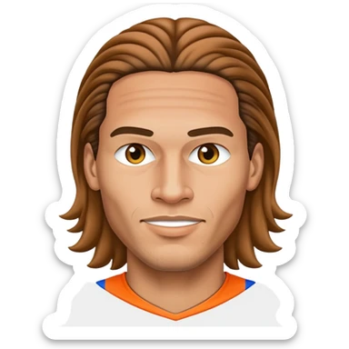 An emoji of dutch defender, Van Dijk sticker