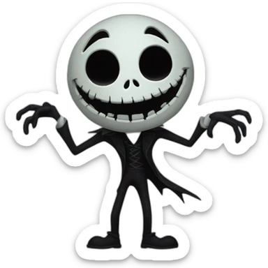 jack from nightmare before christmas sticker