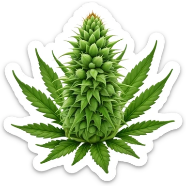 marihuana bud sticker