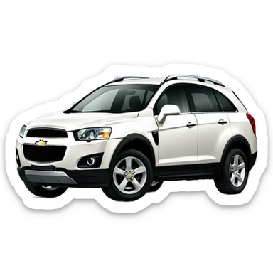 Car Chevrolet captiva behind sticker