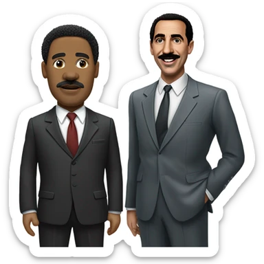 martin luther king jr with borat sticker