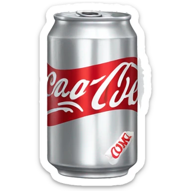 A happy diet coke can sticker