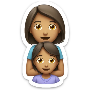 Family, male, female, child sticker