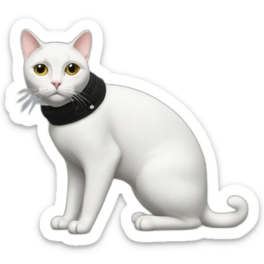 Balenciaga fashionable cat sticker