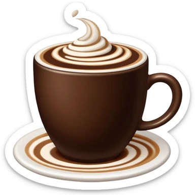 Just a normal cup no creamMocha emoji sticker