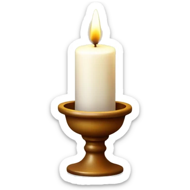 Christmas candle sticker