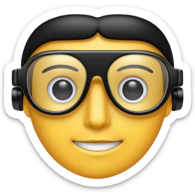 tech glasses sticker