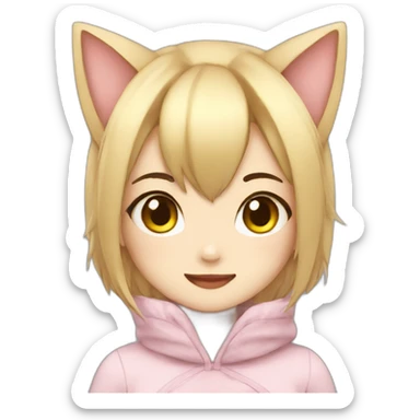 neko girl sticker