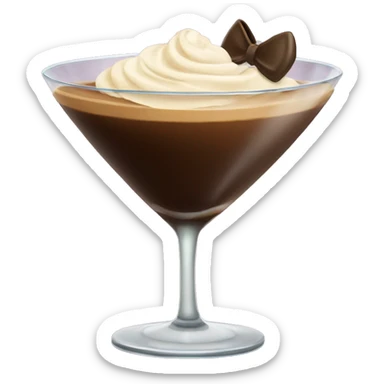 Expresso martini with bow sticker