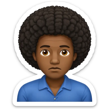  afroamericano cansado   sticker
