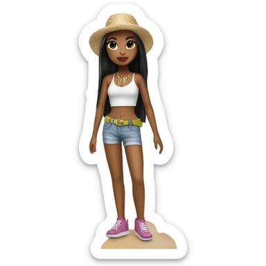 Bratz on holiday sticker