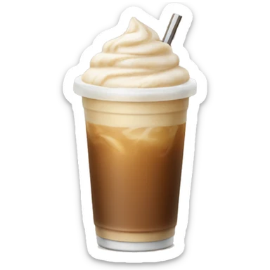 Iced coffee latte sticker