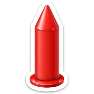 red pushpin sticker