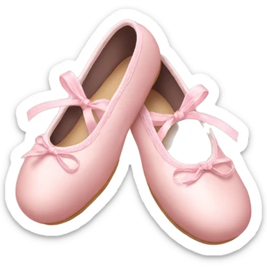 Pale pink ballet shoes sticker