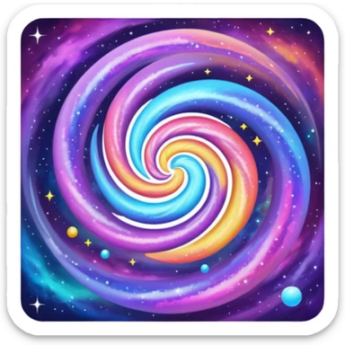 galaxy entrance sticker