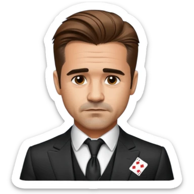 colin farrell gambling sticker