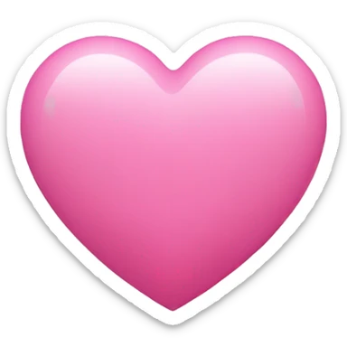 Pink heart sticker