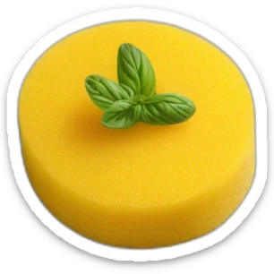 Bergamo food called polenta e osei sticker