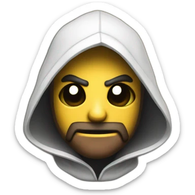 assassin on a wall sticker