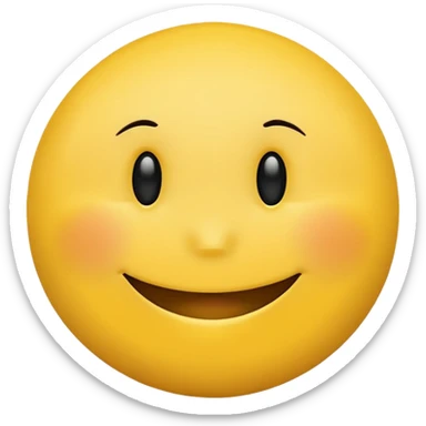 Happy dreaming tired smiley face sticker