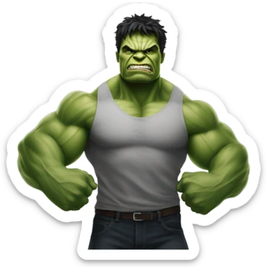 Hulk To Change Tony star sticker