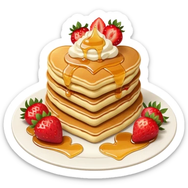 valentine pancakes sticker