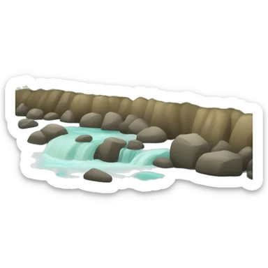 River bank  sticker