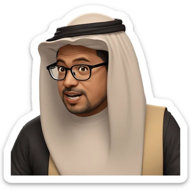 nerdy boy with glasses meme sticker